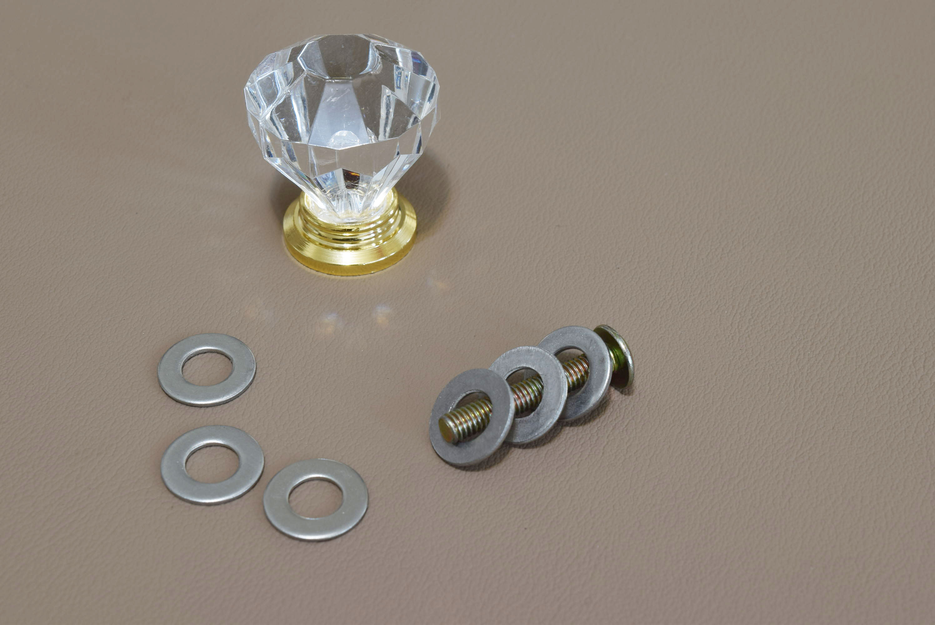 アクリル製ノブ　取り付けと使用方法